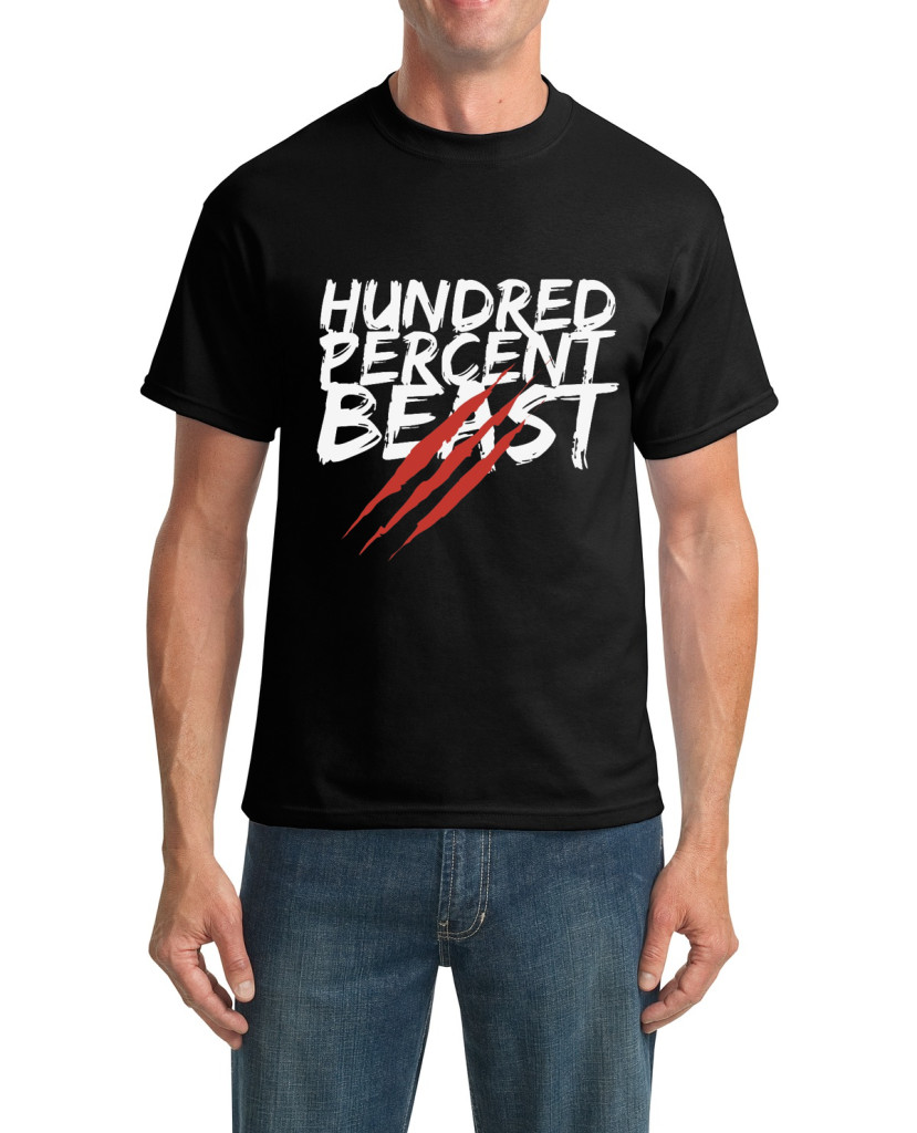 beast black t-shirt
