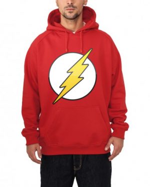 flash hooded sweatshirt red