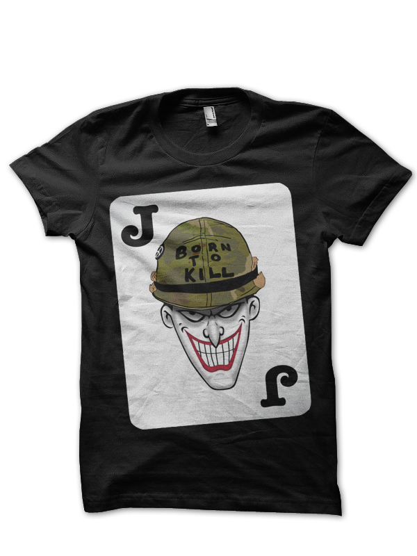 Joker Card T-Shirt Black