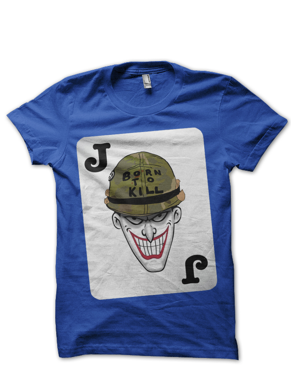 Joker Card T-Shirt Royal Blue