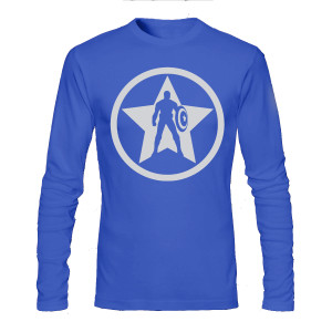 Captain America Blue Full Sleeve Tee