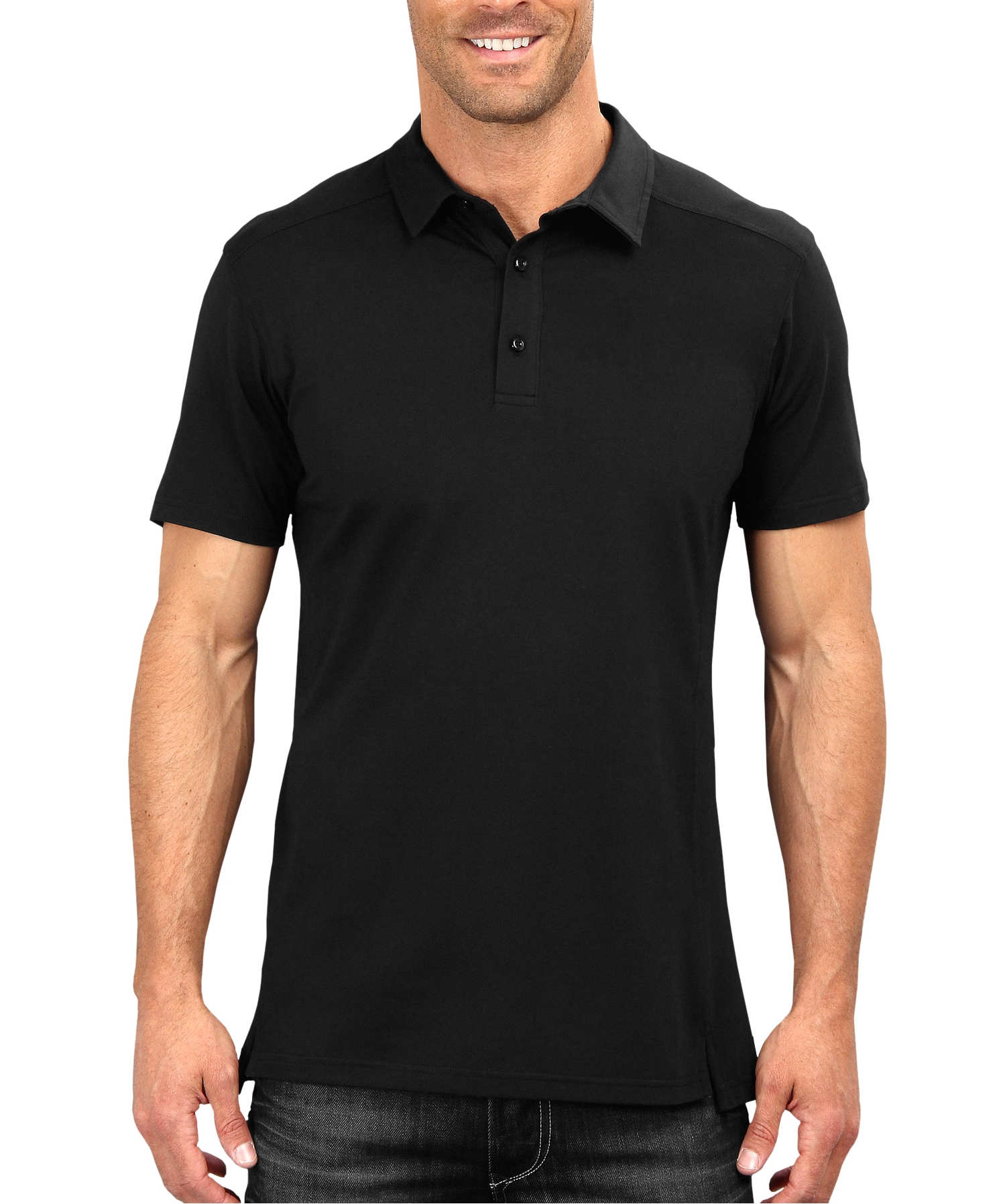 Plain Black Polo T-Shirt | - Part 1