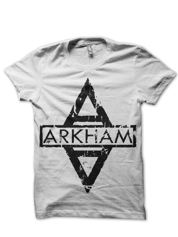 arkham asylum white t-shirt