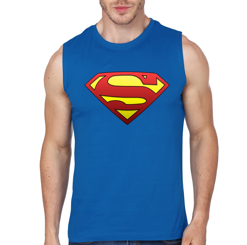 sleeveless superman hoodie