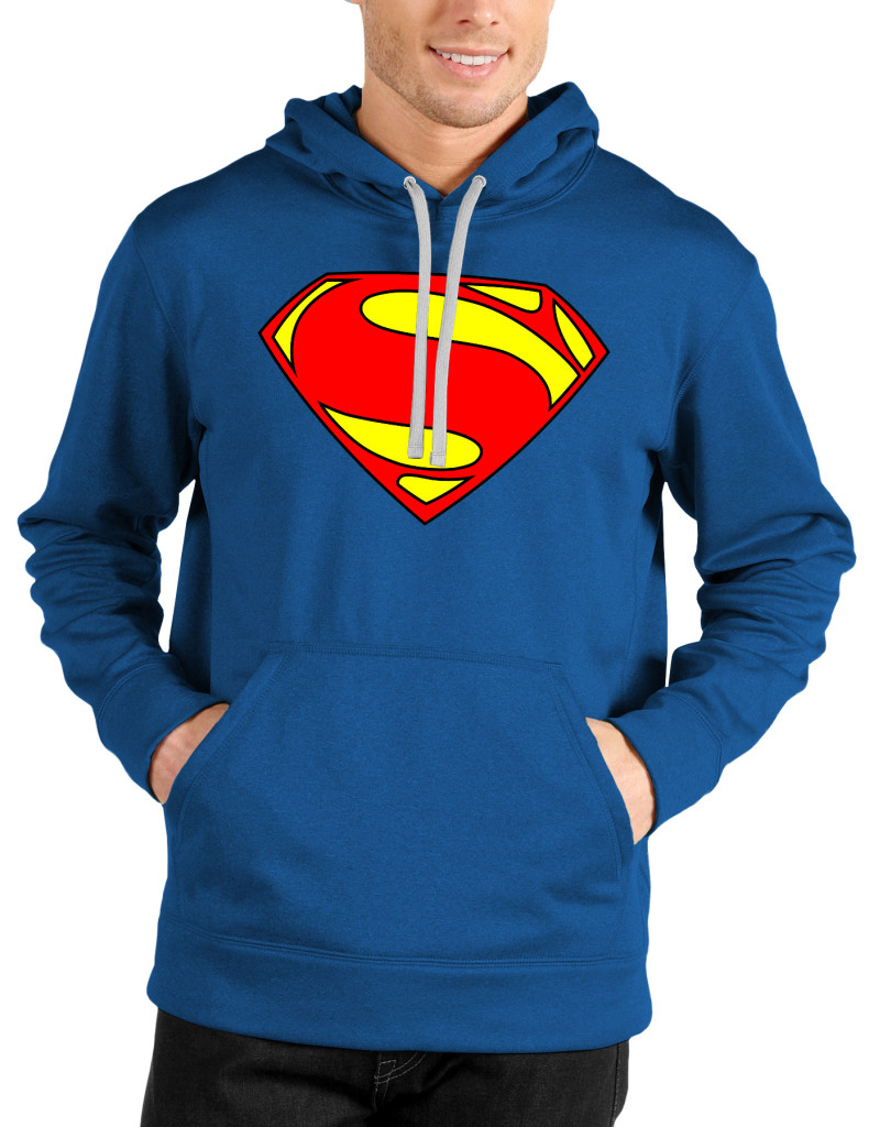 superman blue hoodie