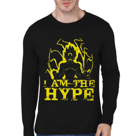 Hype Vegeta Black Full Sleeve Tee