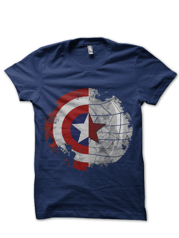 Captain America Navy Blue Tee
