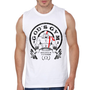 God's Workout White Vest