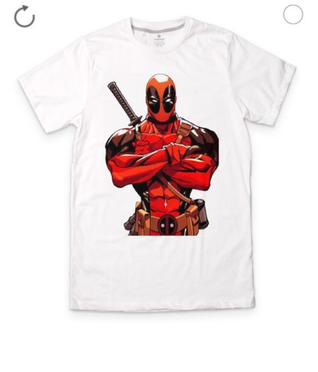 Deadpool White Tshirt