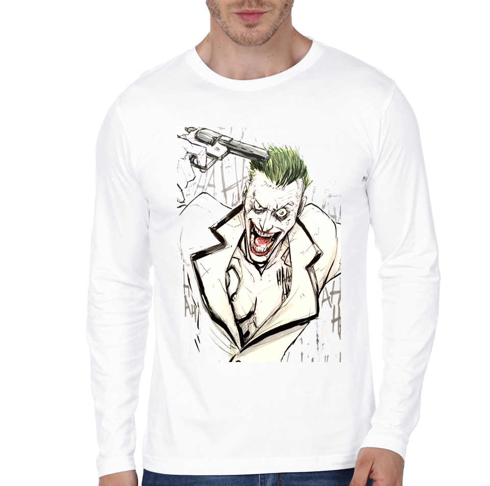 Joker White Full Sleeve Tee