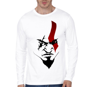 Kratos White Full Sleeve Tee