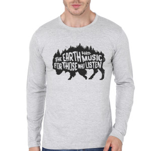 Mother Earth Grey Full Sleeve Tee