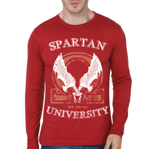 Spartan Academy Red Full Sleeve Tee