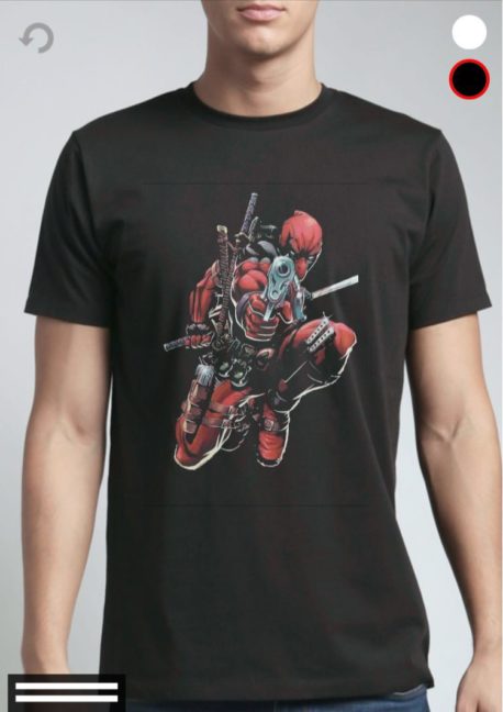 Deadpool Black Tee