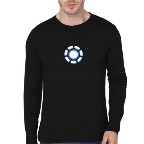 Arc Reactor Black Full Sleeve T-Shirt