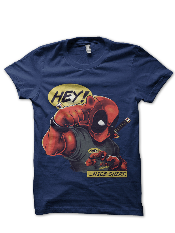 Deadpool Navy Blue Tee