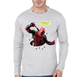 Deadpool Grey Full Sleeve Tee