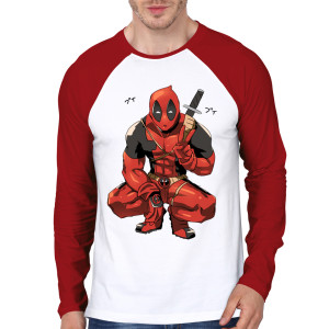 Deadpool Red Raglan T-Shirt