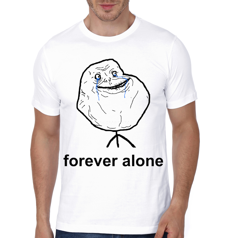 Forever Alone Light Blue Full Sleeve Tee - Image 7