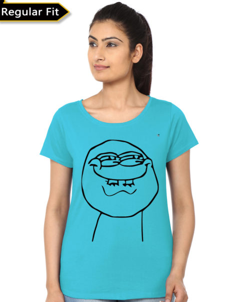 Meme Light Blue Top