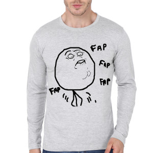 Meme Grey Full Sleeve Tee