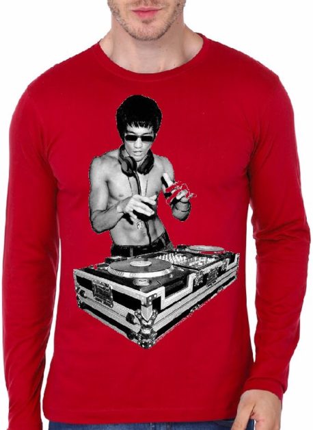 DJ Brice Lee Red Full Sleeve Tee