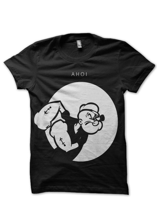 Popeye Navy Blue Tee (All Colour Available) - Image 2