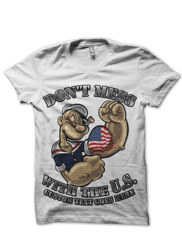 Popeye Black Tee (White Available) - Image 3