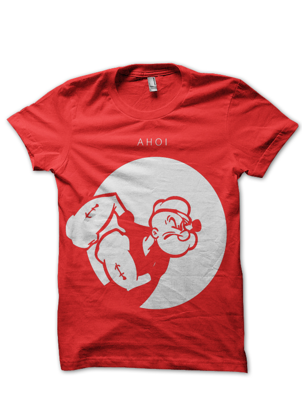 Popeye Navy Blue Tee (All Colour Available) - Image 4