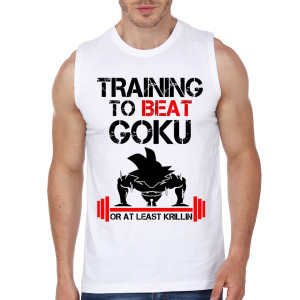Trainning To Beat Goku Gym Vest