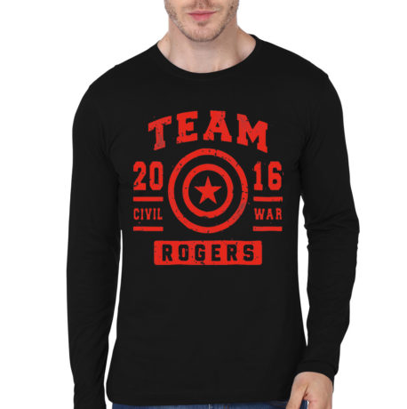 Team Rogers Black Full Sleeve Tee