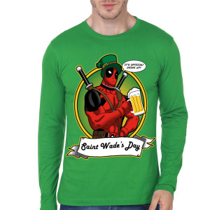Deadpool Green Full Sleeve T-Shirt