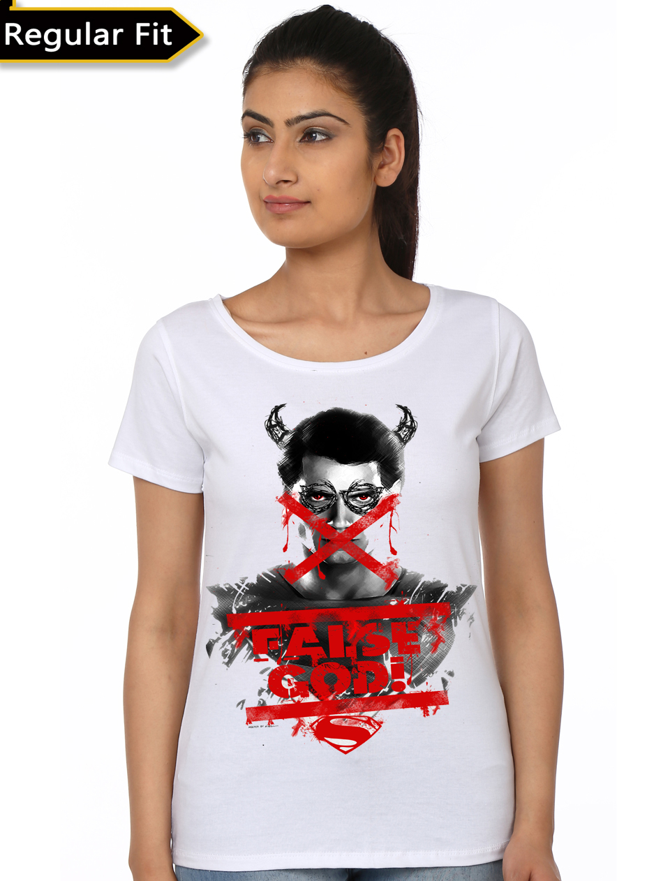 False Hero White Girls Tee