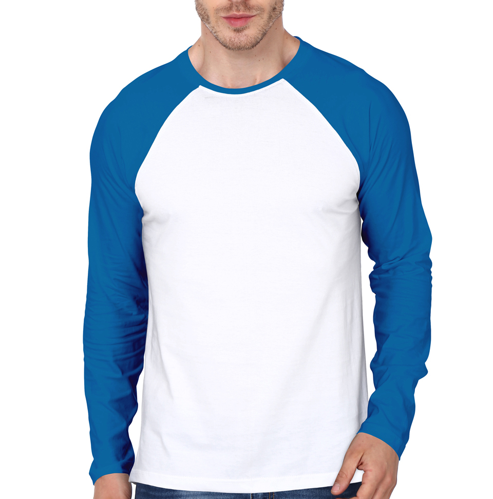 Raglan T-Shirt Funky 150 (White/Royal Blue) for embroidery and printing -  SOL'S - T-Shirts - StickX Textilveredelung