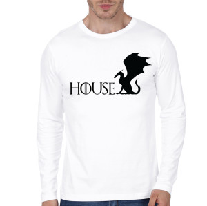 House White Full Sleeve Tee