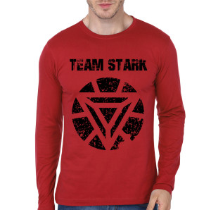 Team Stark Red Full Sleeve Tee