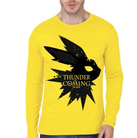 Thunder IS Coming Yellow Full Sleeve Tee