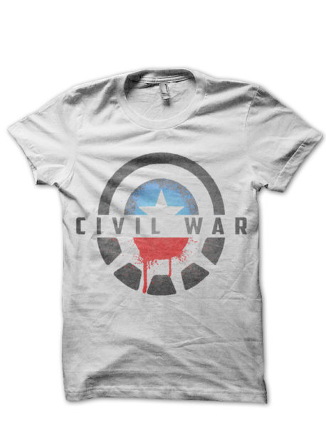 Civil War White Tee