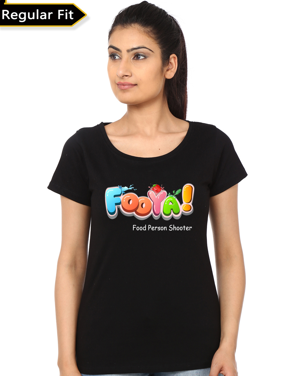 Fooya Black T-Shirt - Image 3