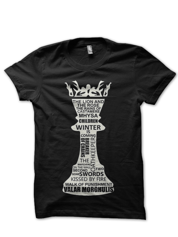 Game Of Thrones Black T-Shirt