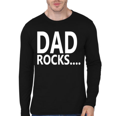 Dad Black Full Sleeve Tee