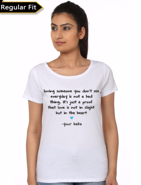 Quote White Girl's T-Shirt