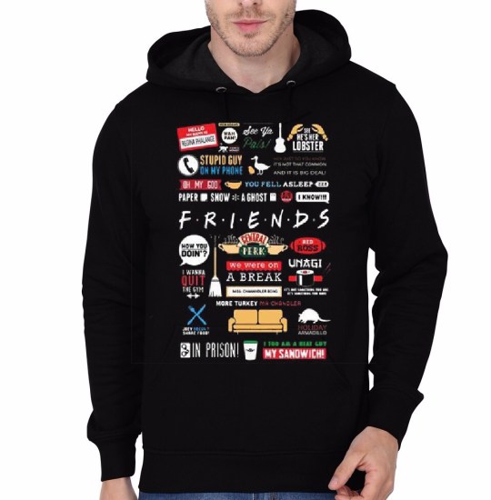 Friends Black Hoodie