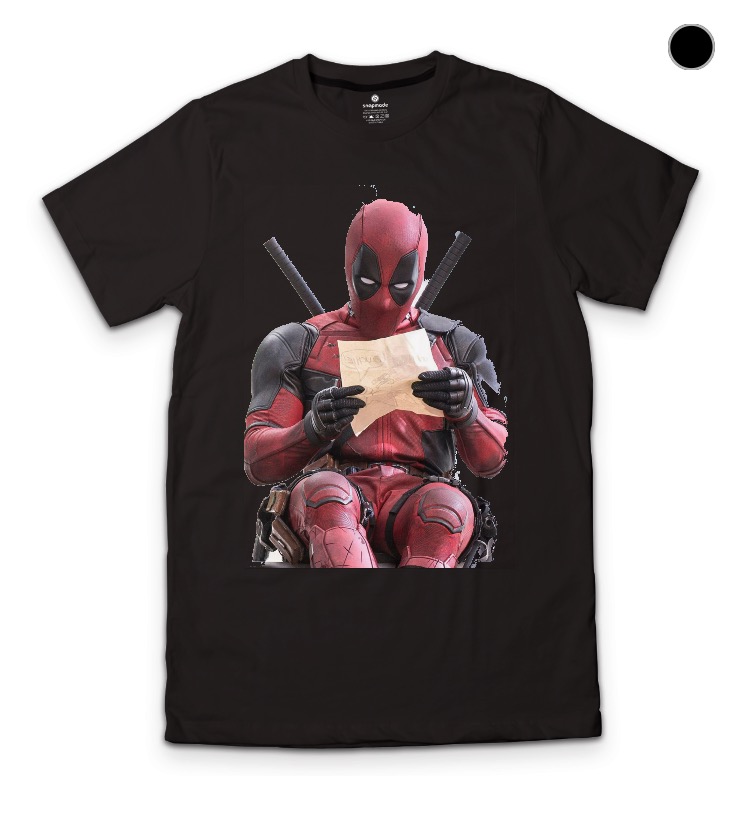 Deadpool Black T-Shirt - Image 5
