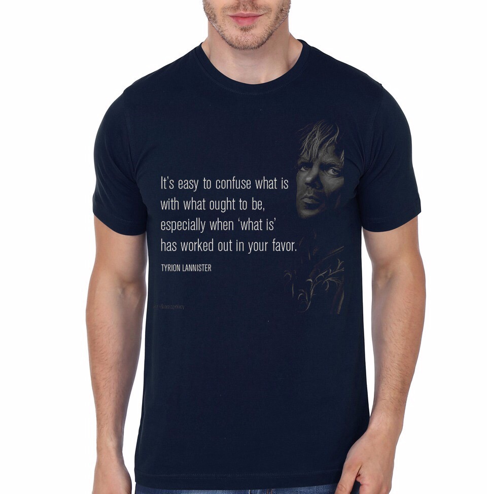 Tyrion Quote Navy Blue Tee