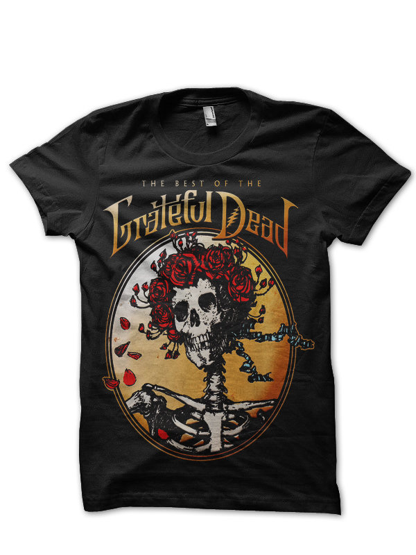 Maglietta Ufficiale Grateful Dead 'Best Of Cover' | Unisex, Colore Nero, Cotone Morbido | Taglie Dalla S Alla XXL