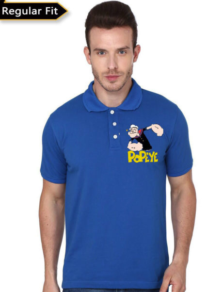 Popeye Navy Blue Polo T-Shirt