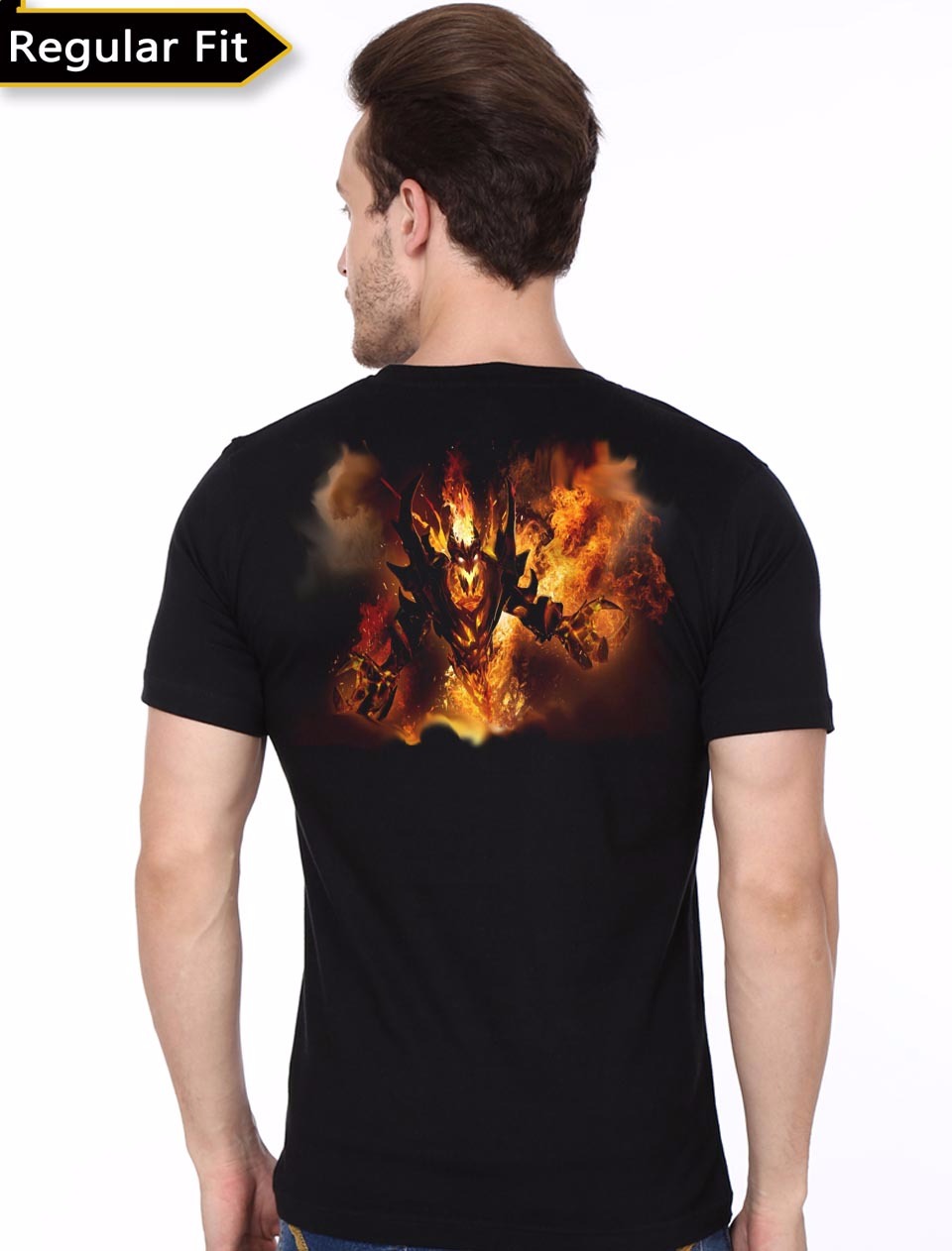 Fire Monster Black Tee - Image 3