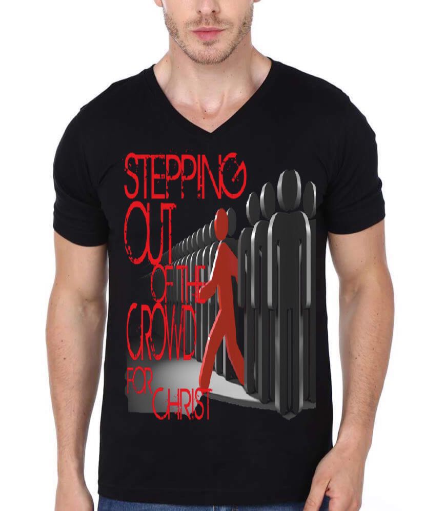 Jesus Black V-Neck T-Shirt