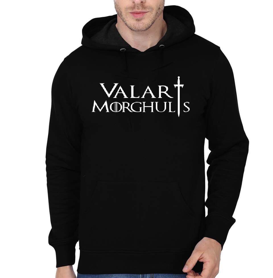 Valar Morghulis Black Hoodie | Swag Shirts